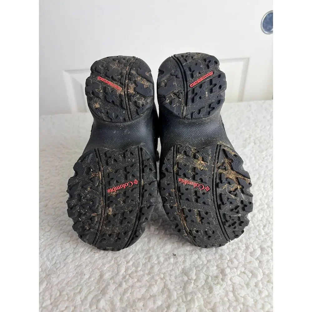 Columbia Girls Waterproof Boots Size 1 Insulated Snow Winter Rope Tow